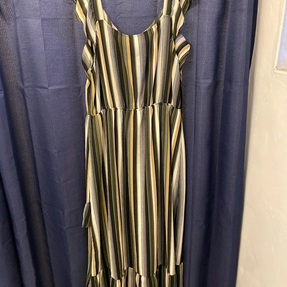 Striped Ruffle Dress - Picture 7 of 7